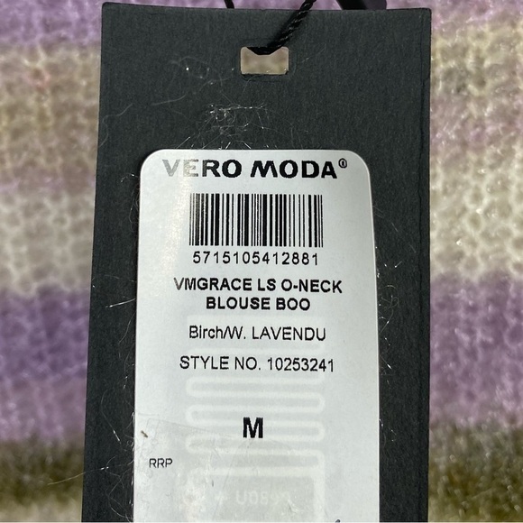 Nwt | Vero Moda Grace Long Sleeve Crewneck Fuzzy Sweater Size Medium - Picture 7 of 9